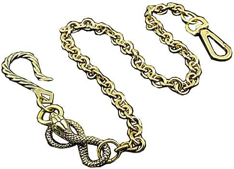 Japanese Solid Brass Pants Trouser Chain Snake Biker Key Wallet Chain