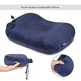 NEX Inflatable Camping Pillow, Ergonomically Designed Air Pillow for Camping, Travelling, Business Trips, Backpacking or Taking a Nap