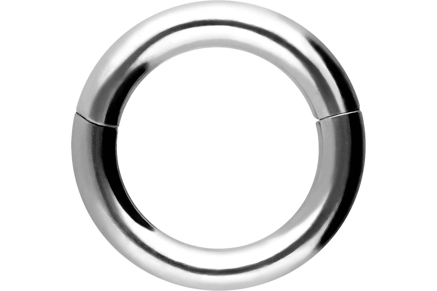 PIERCINGLINE Segment Ring Clicker made of surgical steel - Piercing in Silver color - Size: 3 mm bar thickness | 14 mm inner diameter