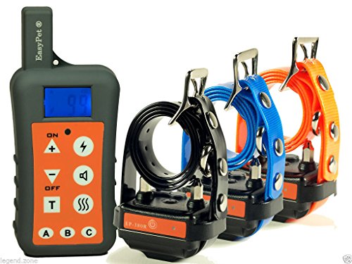EASYPET 1200M Remote Dog Training Collar System/Rechargeable Waterproof Outdoor Hunting Sports Static Shock Collar No Bark Trainer - Thumbnail 4