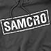 Sons of Anarchy Samcro Pull-Over Hoodie Sweatshirt & Stickers (X-Large) Charcoal