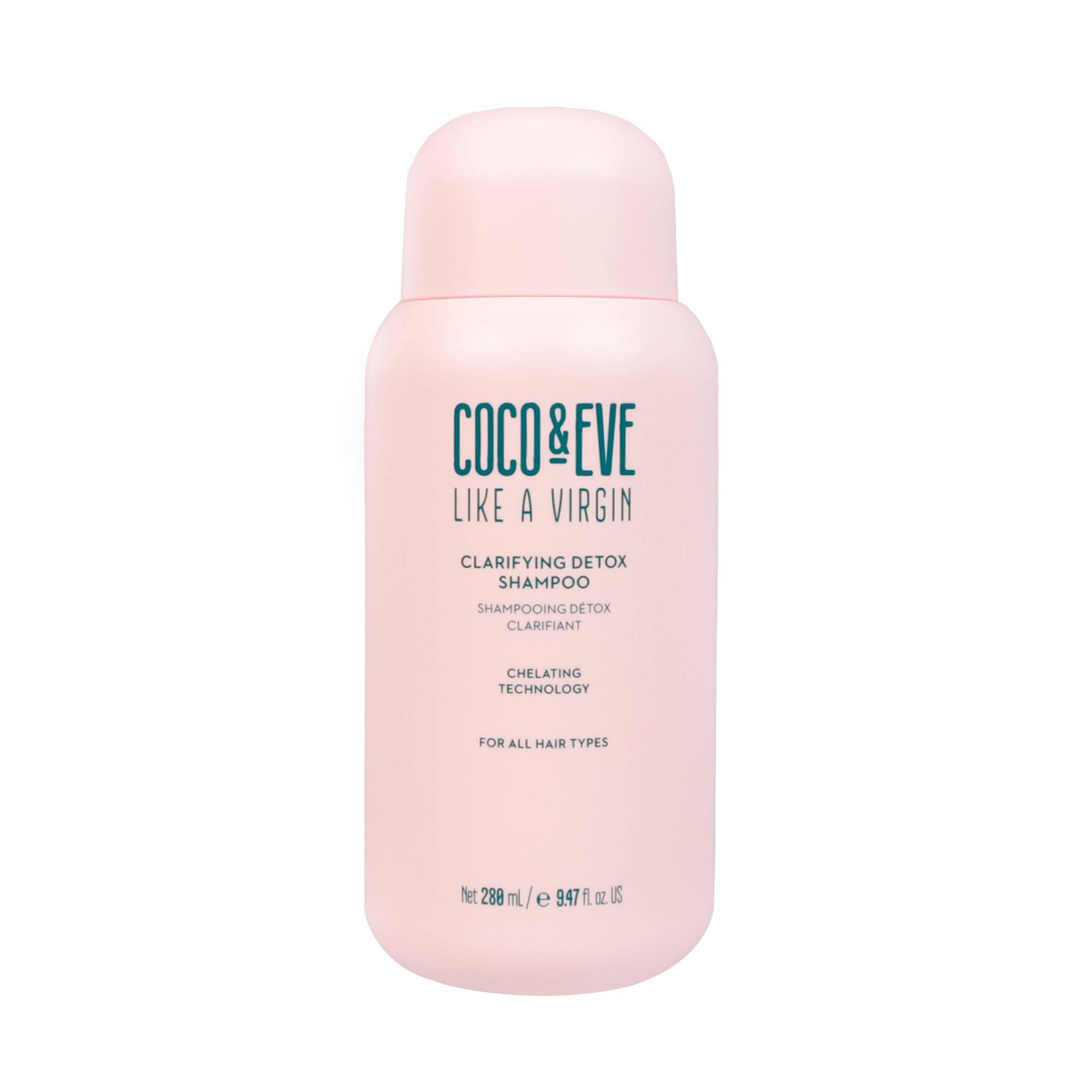 Coco and Eve Clarifying Detox Shampoo. Remove Hard Water & Product Build Up. With Hibiscus Cider Vinegar to Detox Scalp. Color Safe & Non-Stripping. (280 ml)