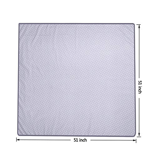 Splat Mat for Under High Chair Floor Mat Baby Waterproof Anti-Slip Splash Mess Mat Portable Play Mat and Table Cloth 51"