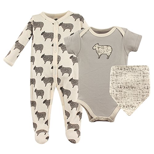 Hudson baby baby sleep and play, bodysuit and bandana b…