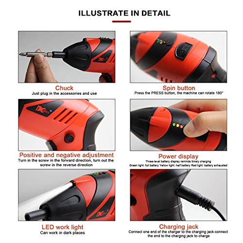 ebasic - Avvitatore a batteria per il montaggio di mobili come scaffali e mini persiane