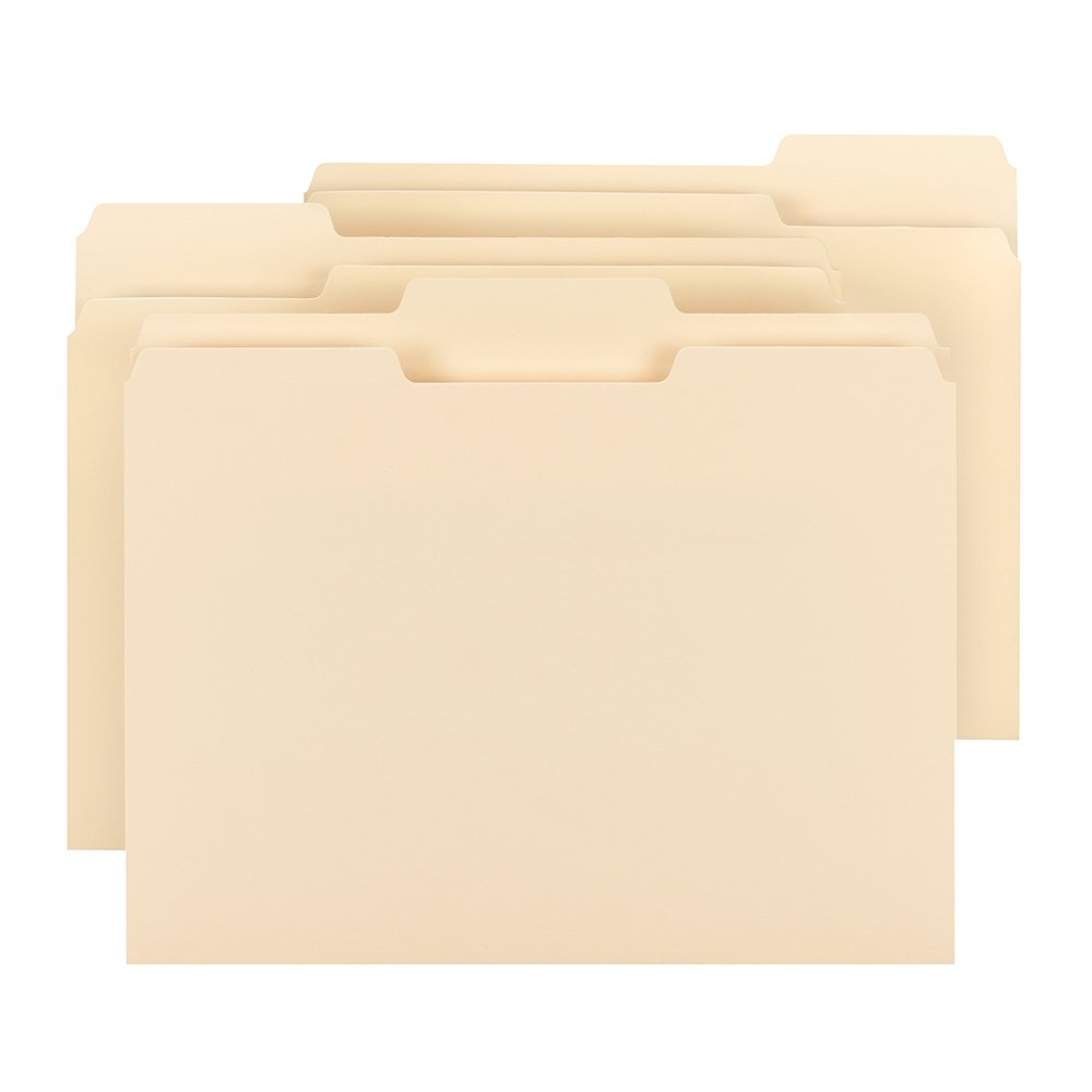 Smead Manila File Folder 1/3-Cut Tab Letter Size Manila 100 Per Box 23 51VOonlULNL