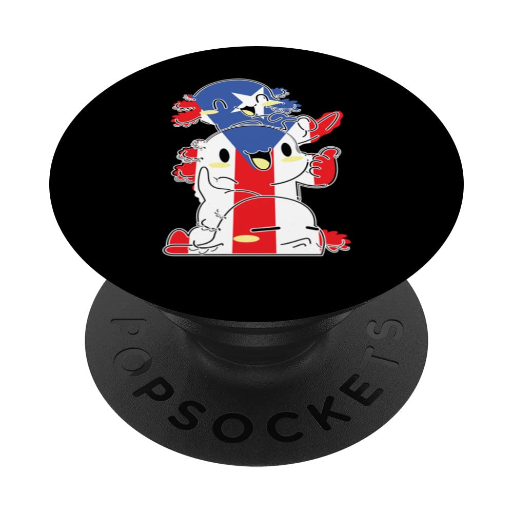 Puerto Rico Axolotls Puerto Rico Puertorican PopSockets Swappable PopGrip