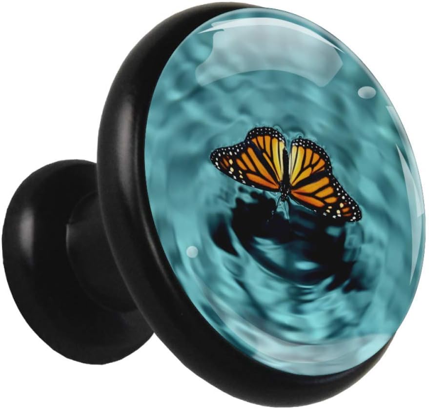 Perillas de gabinete Superficie de la mariposa Perillas de metal de