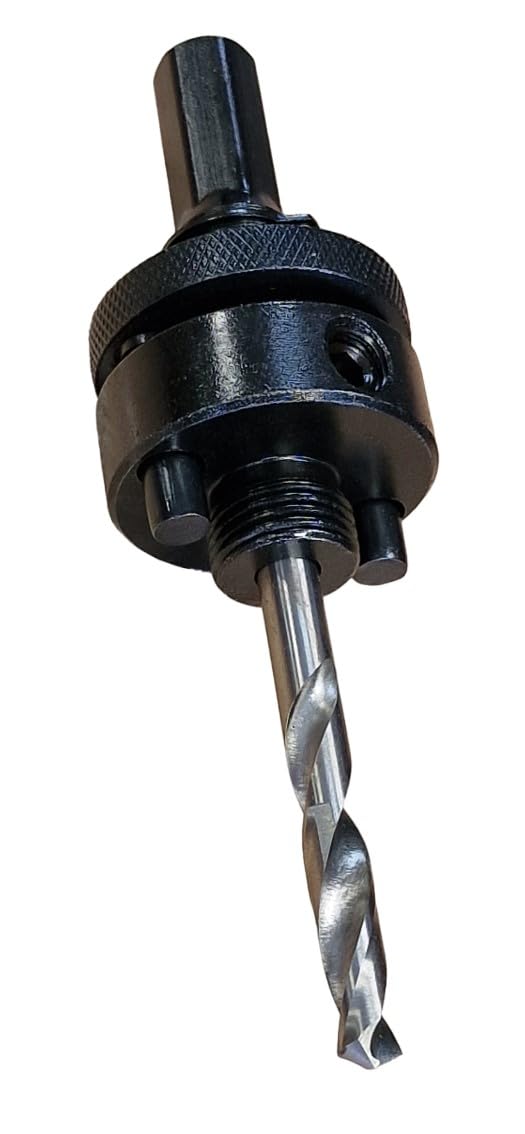 Hole Saws Arbor - 32-210mm with 7/16” Hex Drive, Quick Hitch Saw Screw Thread Hex Shank Arbor, High-Speed Steel Pilot Drill - Quick Release Mandrel