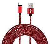 UNISAME 10Ft Extension Micro USB Bold Extra Strong Braided Charging Sync Data Cable Charger Cord for Galaxy S7 S6 Edge S5 Note 4 5 Tab, Moto G X, HTC and more