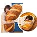 3D Simulation Bread Plush Pillow,Soft Butter Toast Bread Food Pillow Lumbar Back Cushion Stuffed Toy for Home Decor (31.5'', Tan)