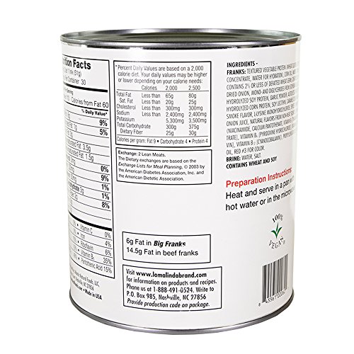 1 Loma+Linda+Vegan+Franks+Kosher