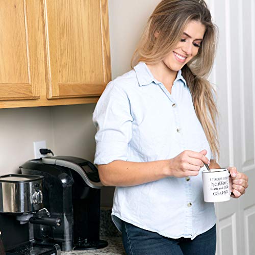 I Thought I Liked Coffee, Turns Out I Like Creamer - Funny Birthday Gift Idea for Mom Dad Coworker - Christmas Present for Him Her - 11 oz Tea Cup White