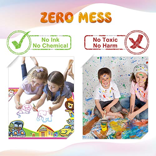 image for MOKOQI Aqua Magic Doodle Mat - Water Drawing Mat for Kids, Color Paint