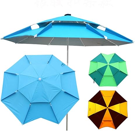 Parasol Beach Outdoor Umbrella Patio Umbrella With Tilt Function Adjustable 2m 2 2m 2 4m Sun Garden Umbrella For Balcony And Fishing Essential 3 Styles Amazon Co Uk Kitchen Home