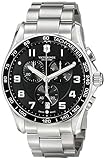 Victorinox Men's 241650 Chrono Classic Analog Display Swiss Quartz Silver Watch