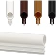 Window Weatherstrip Seal 1/4" Bulb Bubble Kerf Mount Bulb Gasket Window Weather Stripping Kerf - 4 Colors and 5 Length Options (10', White)