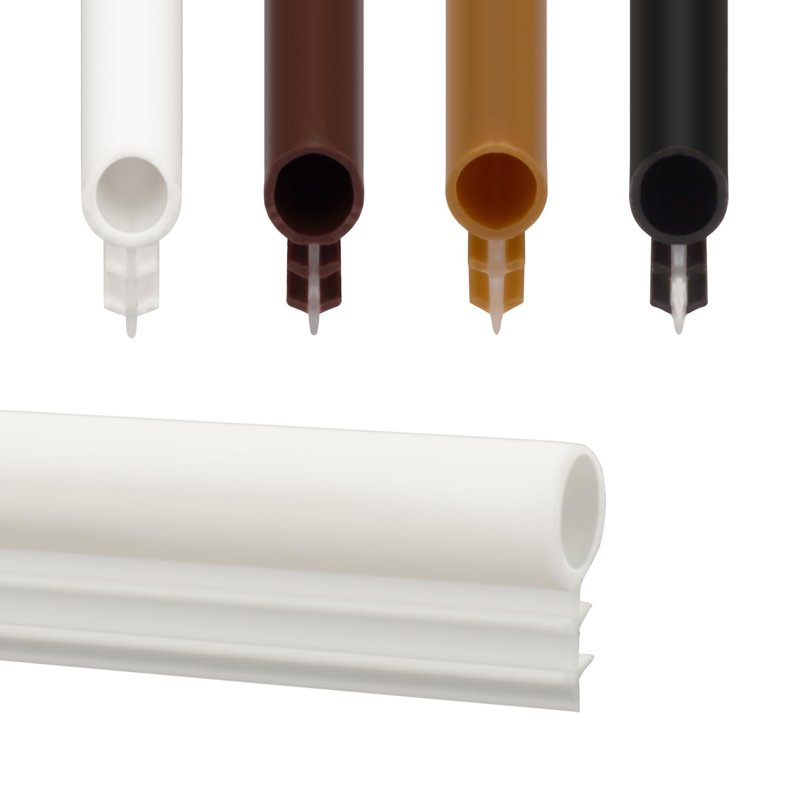 Photo 1 of Window Weatherstrip Seal 1/4" Bulb Bubble Kerf Mount Bulb Gasket Window Weather Stripping Kerf - 4 Colors and 5 Length Options (100', White)