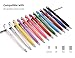 Stylus Pen 2 in 1 LIBERRWAY Ink Pen 12 PACK of Pink Purple Black Green Silver Stylus Universal Touch Screen Capacitive Stylus for Kindle Touch ipad iphone 6/6s 6Plus 6s Plus Samsung S5 S6 S7 S8