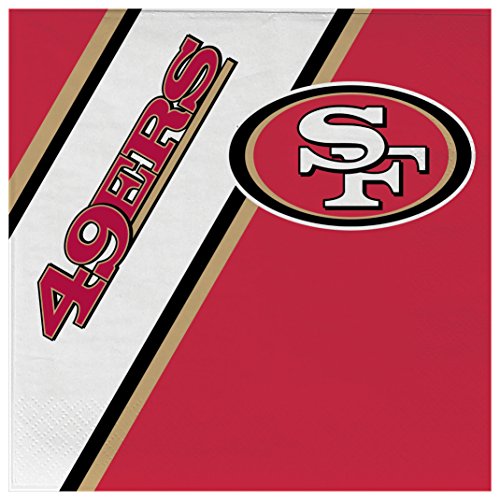 NFL San Francisco 49Ers Disposable Paper Napkins, Pack of 20