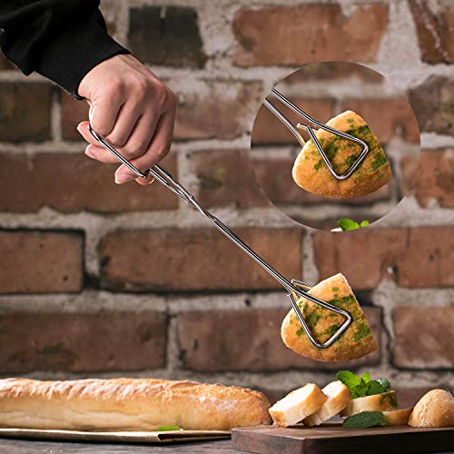 image for Jochebed Stainless-Steel Kitchen Food Tongs - Heavy Duty Food Barbecue