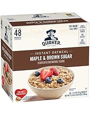 Quaker Instant Oatmeal, Maple & Brown Sugar, Individual Packets, 48 Count