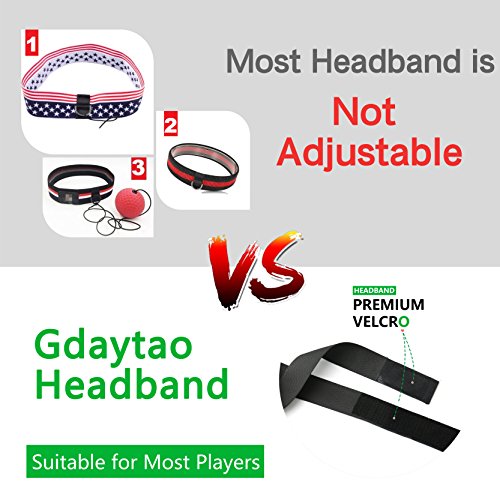 image for Boxing Reflex Ball with Adjustable Headband, 2 Speed Training, Gdaytao