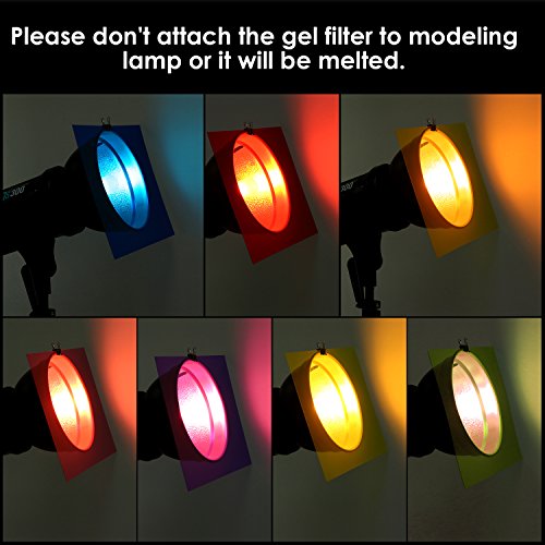 Neewer 14 Pieces Flash Lighting Gel Filter Kit with 7 Different Colors