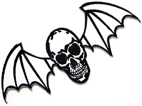 A7X AVENGED SEVENFLOD Skull Heavy Meatal Rock Punk Music Band Logo t Shirt MA45 Patches Iron on Embroidered
