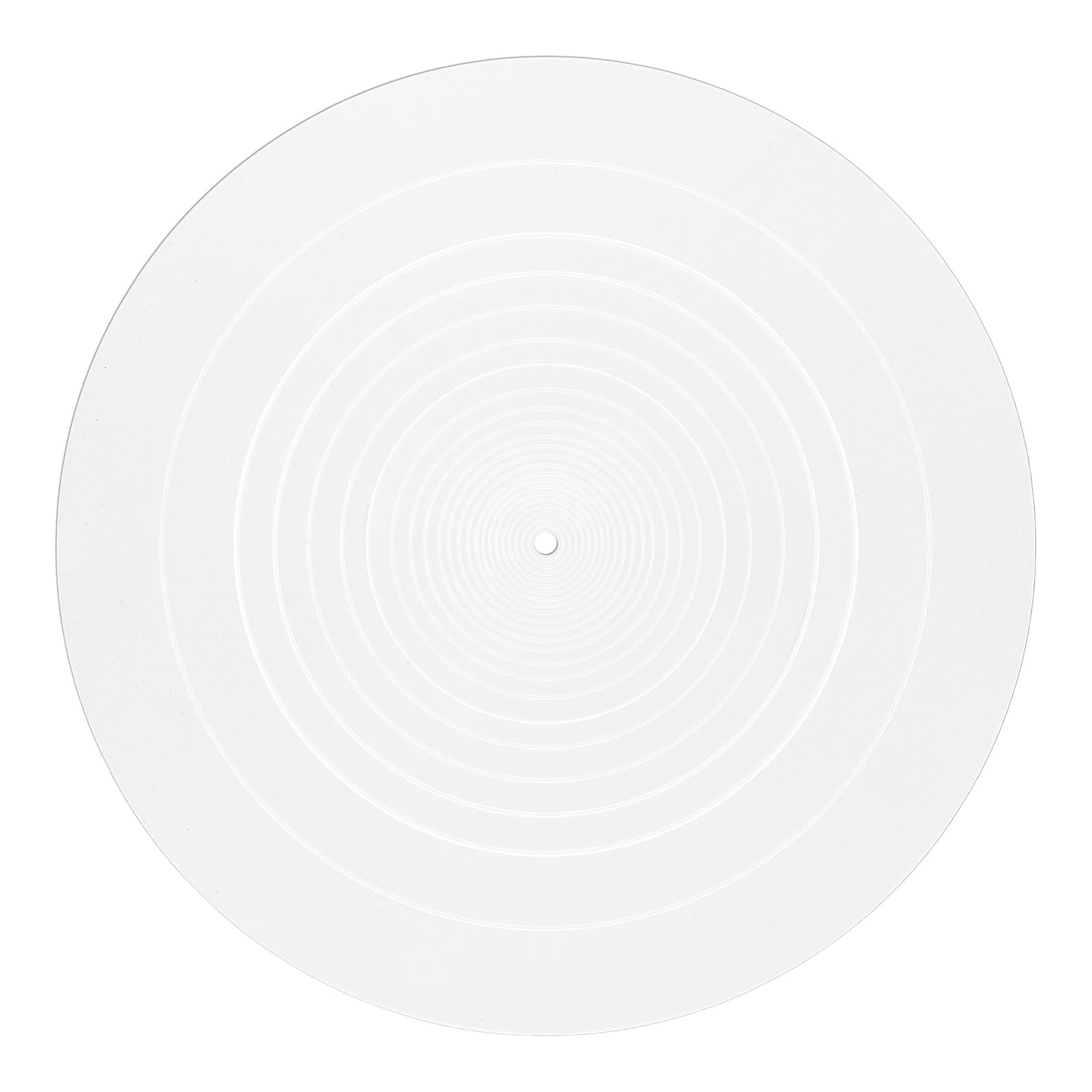 Turntable Platter Mat, 12 Inch Diameter Silicone Turntable Mat Anti-Static Anti-Slip Turntable Pad Record Player Mat LP Slipmat for Vinyl Record Mat Replacement Accessories (White)