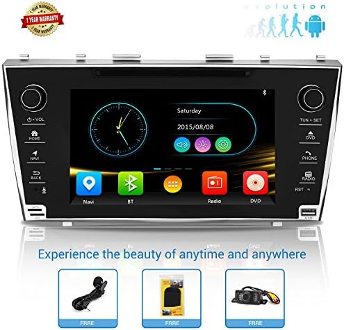 Car Stereo Double Din Car Head Unit Radio Double Din GPS Auto Stereo Wince Car Radio for Toyota Camry 2006-2011 With Bluetooth Touch Screen with GPS Navigation for Car