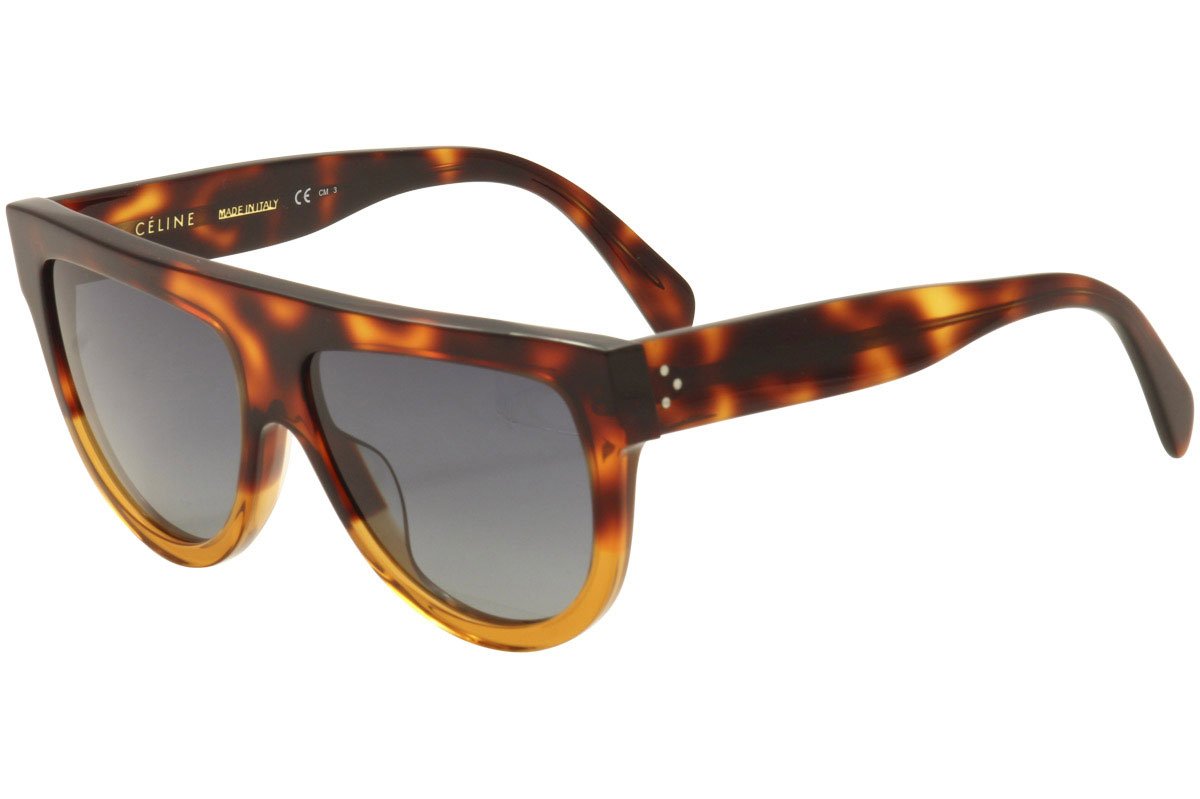 Celine Cl41026 S 233 Havana Brown Shadow Round Sunglasses 