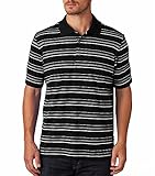 adidas Golf Mens Puremotion Textured Stripe Polo (A123)