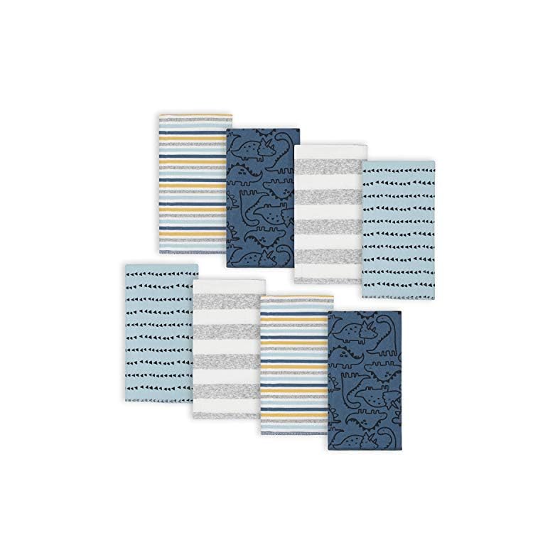 Gerber Unisex-Baby 8-Pack Cotton Flannel Burp Cloths