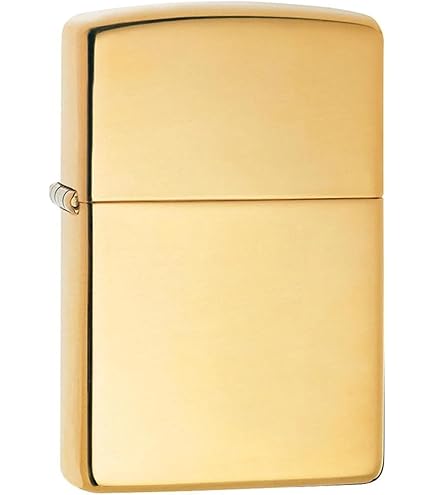 Amazon.com: ZIPPO High Polish Brass Solid Brass Zippo Lighter