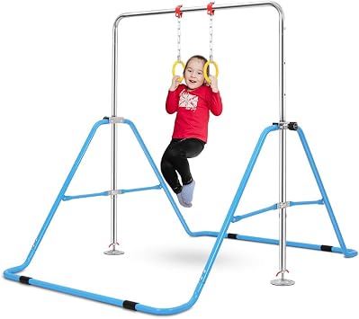 Amazon | OneTwoFit 鉄棒 折りたたみ 逆上がり あそび 運動 体操吊り輪が付き てつぼう 高さ調節 家庭用 子ども用 室内用  屋外使用可 耐荷重(約)50kg 滑り止め OT228 | ONETWOFIT | 鉄棒
