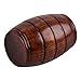 Natural Solid Wooden Cup,handmade Nordic Style Wood Cup,Wooden Portable Cup Outdoor Cup Coffee Mug Drinking Cup Camping Mug Tea Cup, Creative wine barrel shape Wooden cup 210ml