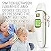 Ear and Forehead Thermometer for Fever - Digital Baby Thermometer by DrKea - Clinically Accurate Infrared Dual Mode Body Thermometer for Baby, Kids and Adult | FDA Approved (K500i BabyThermo)