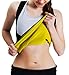 Aliex Womens Slimming Sweat Vest Hot Neoprene Shirt Body Shapers for Weight Loss No Zipper Black