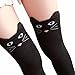 Women's Socks,Neartime Winter Cartoon Shape Over Knee Long Boot Thigh-High Warm Socks (Black)