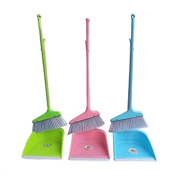 Maharsh Long Handled Dust Pan- Stand up Design- Accommodates Any Broom/Hand Brush- Best Dustpans for Home/Lobby/Shop