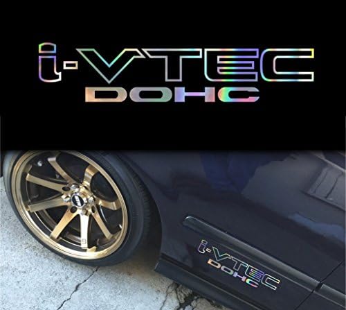 I-VTEC DOHC Honda Decal Sticker - Oil Slick - 12"