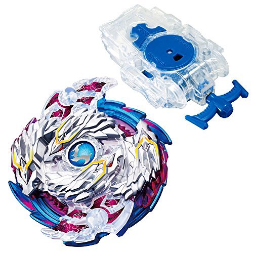 Beyblade Burst B-97 Starter Nightmare Longinus. Ds Beyblades Stater set with B-99 Bey String Launcher L Clear White