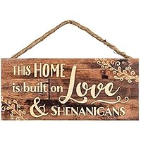 USVSU Wooden Inspirational Quote Hanging Sign Wood Sign Home Decor Vintage Custom Welcome Sign Friendship Sign 10"x5" Personalized Wood Camp Signs Plaque Art Crafts Wall art for Outdoor Decoration (A)