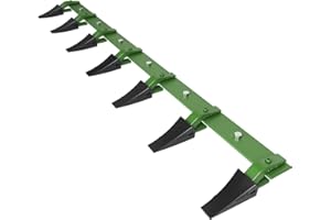 GarveeHome 72'' Heavy Duty Bucket Tooth Bar, 6 Replaceable Teeth for 1/2'' Cutting Edge Tractor Loader Buckets, No-Drill Bolt