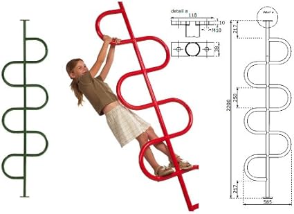 Kinder Kletterstange Metall Turnstange Grun Amazon De Spielzeug