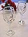 BANBERRY DESIGNS Sweetheart Wine Glasses - Set of 2 - I Love You to the Moon & Back with Red Hearts - Love, Anniversary, Wedding, Christmas, Valentines, & Engagement -12 oz