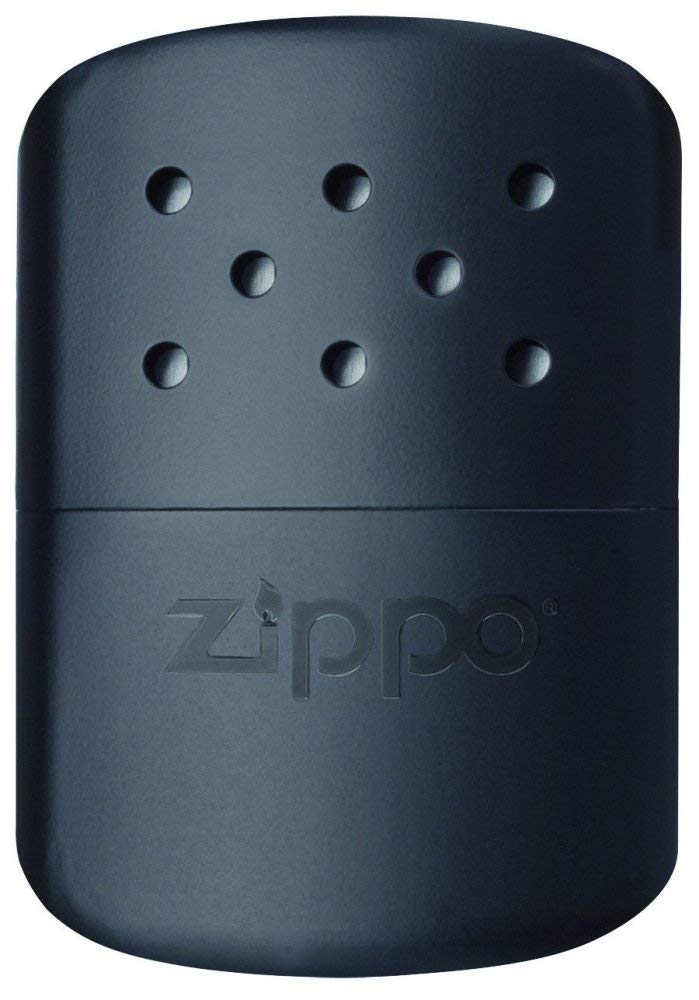 Zippo - Hand Warmer, 12 Hours Heat, Refillable with Lighter Fuel, Reusable, Pocket Warmer in Black