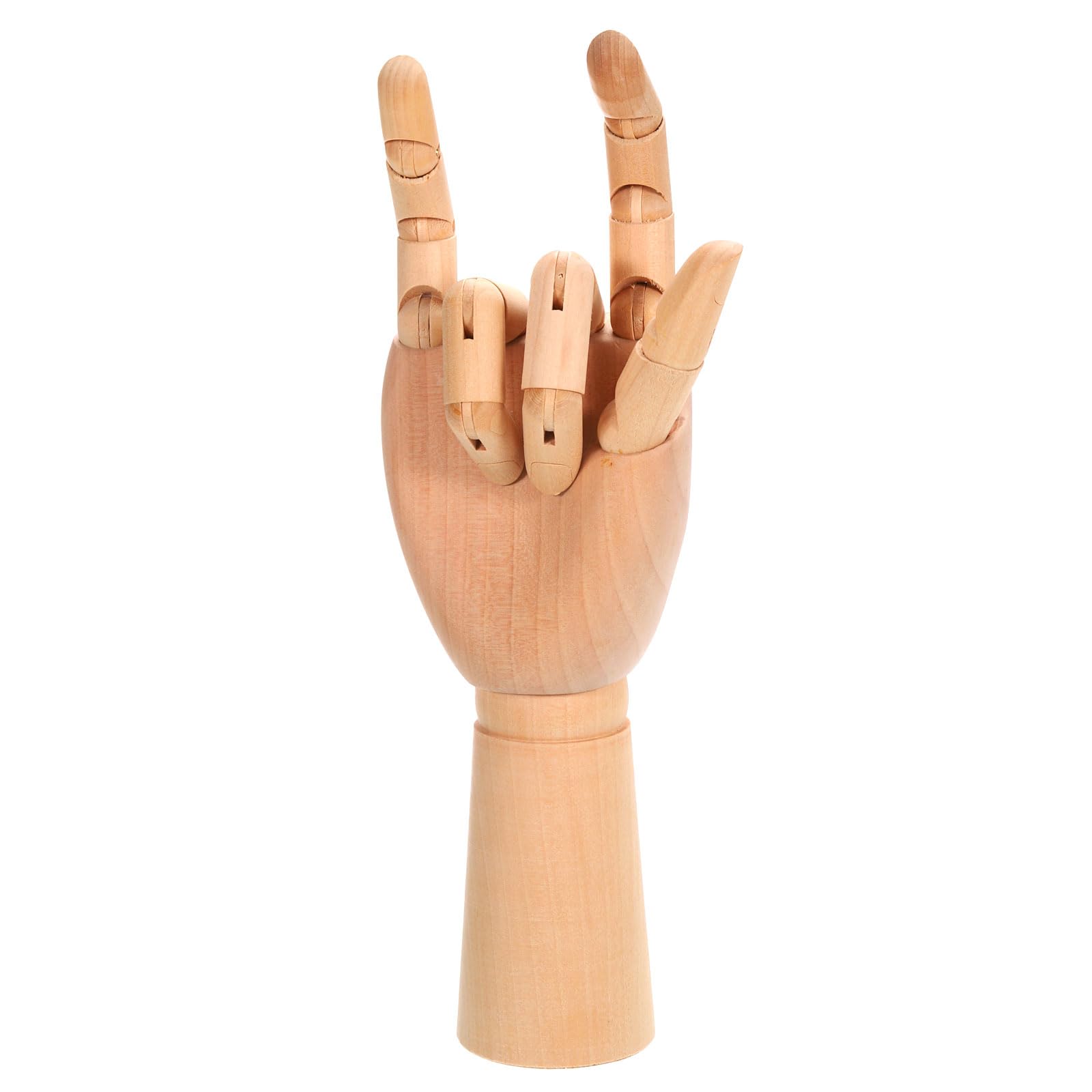 PATIKIL 12" Wooden Hand Model, Artist Mannequin Right Hand Model Flexible Movable Manikin Jointed Figure for Sketching Painting Drawing Decoration