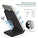 Fast Wireless Charger Compatible with S8 8 Plus S7 S6 Edge S9 Note 8 Note 5 10W, Cleefun Wireless Charging Stand Pad Portable